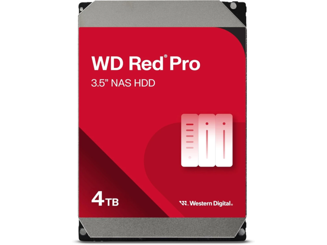Твърди дискове 4TB Western Digital Red Pro NAS