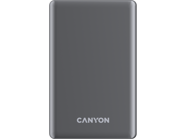 Външни батерии Canyon Power Bank OnCharge 505 Slim Magsafe 5000 mAh PD20W, Grey 