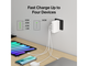 Зарядни устройства Belkin BoostCharge Pro 140W 4-Port GAN Wall Charger, w/ UK+EU+US PLUG - White