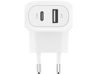 Зарядни устройства Belkin Dual Wall Charger 42W - 30W USB-C PD PPS + 12w USB-A - White