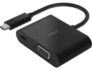 Кабели и Адаптери Belkin USB-C to VGA + Charge Adapter (60W PD) - Black