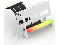 Кабели за компоненти EZDIY-FAB комплект за многоъгълен вертикален монтаж на видеокарта, ARGB Бял