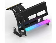 Кабели за компоненти EZDIY-FAB комплект за многоъгълен вертикален монтаж на видеокарта, ARGB Черен