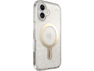Калъфи Speck iPhone 16, Presidio Lux Glitter MagSafe+ClickLock Clear/Gold Glitter