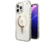 Калъфи Speck iPhone 16 Pro Max, Presidio Lux Glitter MagSafe+ClickLock Clear/Gold Glitter