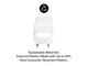 Зарядни устройства Mophie Essentials Power Adapter Dual USB-C-PD-50W-White-EU