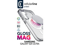 Калъфи Cellular line Gloss Mag за Samsung Galaxy S25 Ultra, прозрачен