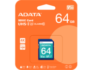 Карти памет 64GB ADATA Premier Pro SDXC UHS-I U3 Class 10 (V30S)
