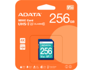 Карти памет 256GB ADATA Premier Pro SDXC UHS-I U3 Class 10 (V30S)