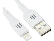 Кабели и Адаптери Dviced USB-A to lightning cable Charging & Data transfer 1,25m, White