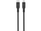 Кабели и Адаптери Dviced Cable USB-C to Lightning silicone 1,25m - Black