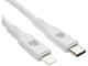 Кабели и Адаптери Dviced Cable USB-C to Lightning silicone 1,25m - White