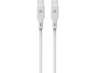 Кабели и Адаптери Dviced Cable USB-C to USB-C silicone 1,25m - White