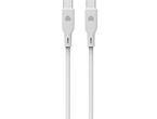 Кабели и Адаптери Dviced Cable USB-C to USB-C silicone 1,25m - White