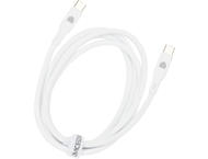 Кабели и Адаптери Dviced Cable USB-C to USB-C silicone 1,25m - White