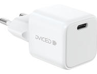 Зарядни устройства Dviced Wall charger 30W GaN USB-C EU с кабел- White