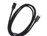 Кабели и Адаптери Dviced Cable USB-C to Lightning Nylon Textile 1,25m - Black