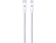 Кабели и Адаптери Dviced Cable USB-C to Lightning Nylon Textile 1,25m - White
