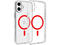 Калъфи Dviced Magsafe iPhone 16 Plus clear case - Red