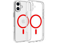 Калъфи Dviced Magsafe iPhone 16 Plus clear case - Red