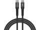 Кабели и Адаптери Verbatim Sync & Charge USB-C to USB-C 100W Magnetic 120 cm - Black