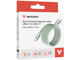 Кабели и Адаптери Verbatim Sync & Charge USB-C to USB-C 60W Magnetic 120 cm - Green