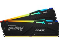 Оперативна памет 64GB (2x32GB) DDR5 6400 MT/s Kingston FURY Beast Black RGB XMP