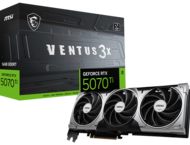 Видео карти MSI GeForce RTX 5070 Ti 16G VENTUS 3X