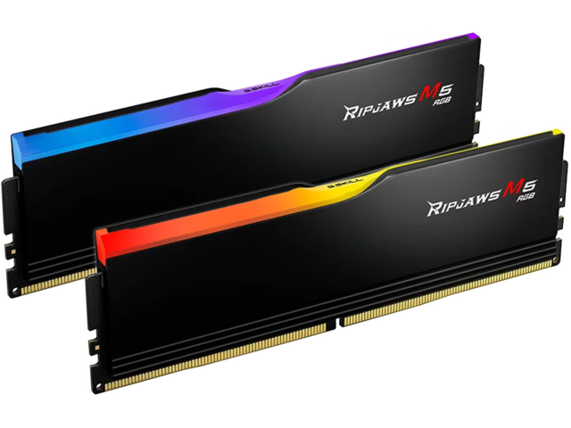 Оперативна памет 64GB (2x32GB) DDR5 6000 MT/s CL32 G.SKILL Ripjaws M5 RGB Black