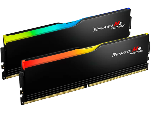 Оперативна памет 96GB (2x48GB) DDR5 6000 MT/s G.SKILL Ripjaws M5 Neo RGB Black