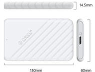 Кутии за дискове Orico 25PW1-U3, Бяла