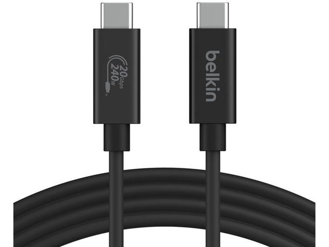 Кабели и Адаптери Belkin Connect USB4 Cable, 240W + 20Gbps, 2 метра