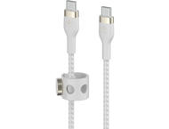 Кабели и Адаптери Belkin BoostCharge Pro Flex USB-C to USB-C Cable 60W 3 m, White
