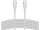 Кабели и Адаптери Belkin BoostCharge Pro Flex USB-C to USB-C Cable 60W 3 m, White