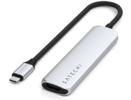 USB Хъб Satechi 4-in-1 USB-C Slim Multiport Adapter 4K - Silver