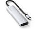 USB Хъб Satechi 7-in-1 USB-C Slim Multiport Adapter with Ethernet - Silver