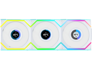 Вентилатори Lian Li UNI FAN SL Wireless LCD 120 Reverse Blade White 3-Pack