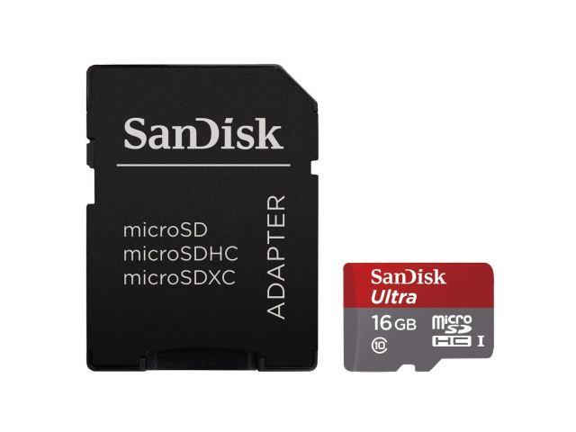 Карти памет 16GB microSD SanDisk Mobile Ultra Class 10