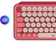 Клавиатури Logitech POP Keys Wireless Mechanical Keyboard With Emoji Keys, US, HEARTBREAKER ROSE