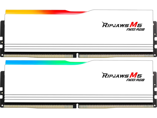 Оперативна памет 32GB (2x16GB) DDR5 6000 MT/s CL28 G.SKILL Ripjaws M5 Neo RGB White