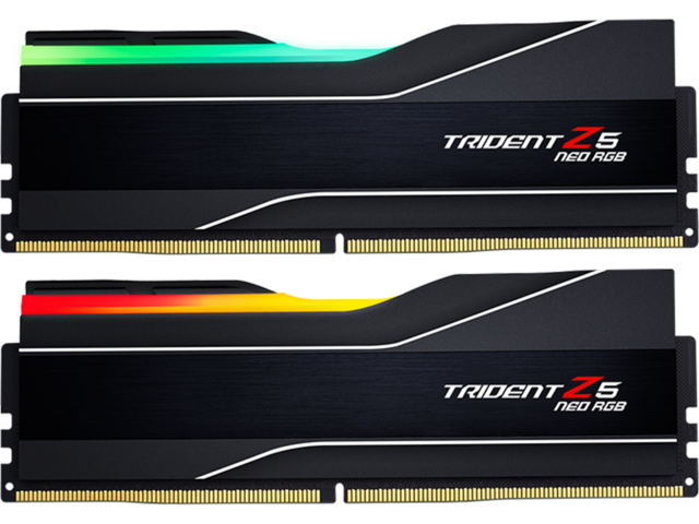 Оперативна памет 64GB (2x32GB) DDR5 6000 MT/s CL26 G.SKILL Trident Z5 Neo RGB Black