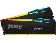 Оперативна памет 64GB (2x32GB) DDR5 6400 MT/s Kingston FURY Beast Black RGB