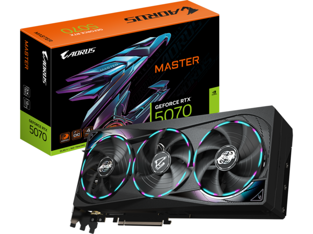 Видео карти GIGABYTE AORUS GeForce RTX 5070 MASTER 12G