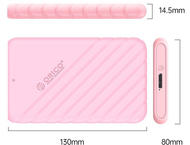 Кутии за дискове Orico 25PW1-U3, Розова