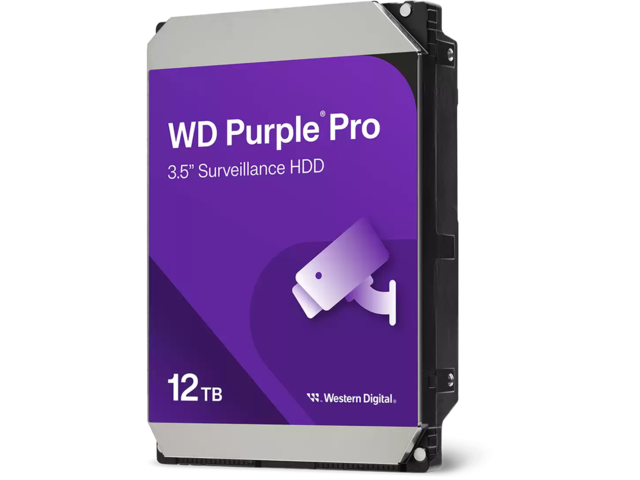Твърди дискове 12TB 7200rpm Western Digital Purple Pro Smart Video