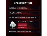 Клавиатури Madlions MAD 68 HE RGB - 1K, White