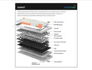 Клавиатури VGN N75 Wired Mechanical Keyboard, Jelly Orange, Power Purple суич