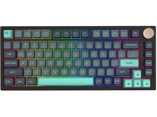 Клавиатури VGN N75 PRO Wireless Mechanical Keyboard - Caribbean Blue - HMX Azure суич