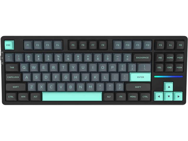 Клавиатури VGN V87 Wireless Mechanical Keyboard, Caribbean Blue - Dynamic Silver суич