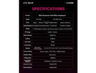 Клавиатури ATK Gaming Mechanical Keyboard RS6 - 8K, White